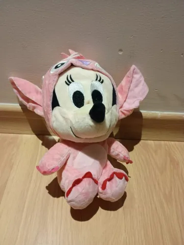 Boneco de pelucia Minnie mouse com macacão angel lilo e stitch 21cm