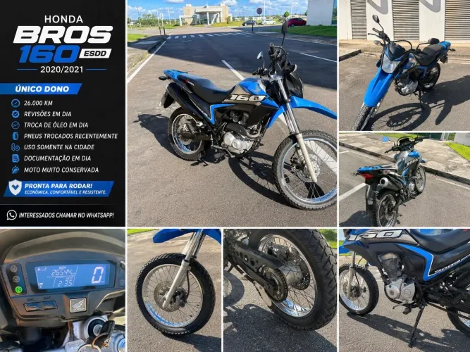 HONDA BROS 160 ESDD 2020/2021 - ÚNICO DONO - EXCELENTE ESTADO
