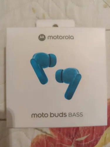 Moto buds Bass. Azul. Cancelamento de ruído. Nota fiscal 