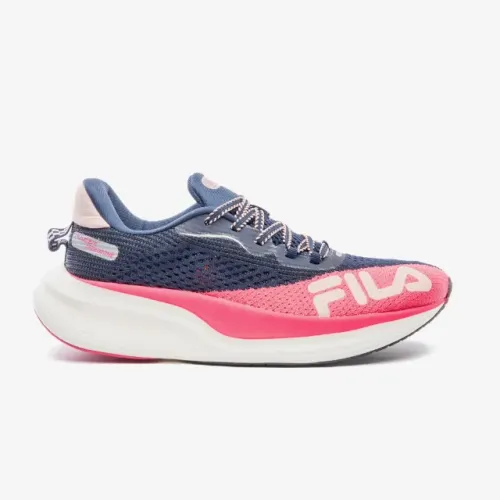 Tênis fila speedzone racer feminino azul marinho com rosa