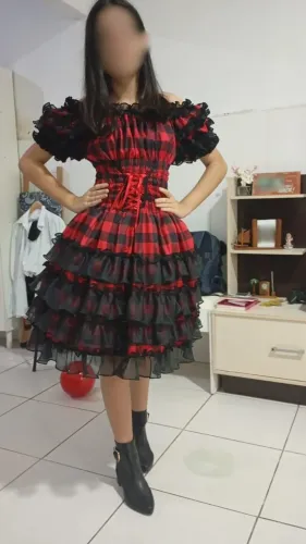 VENDO VESTIDO JUNINO USADO SO UMA VEZ