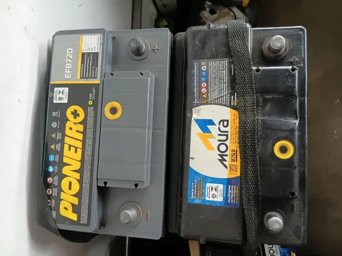 Baterias usadas com garantia entrego e instalo base de troca pix ou dinheiro