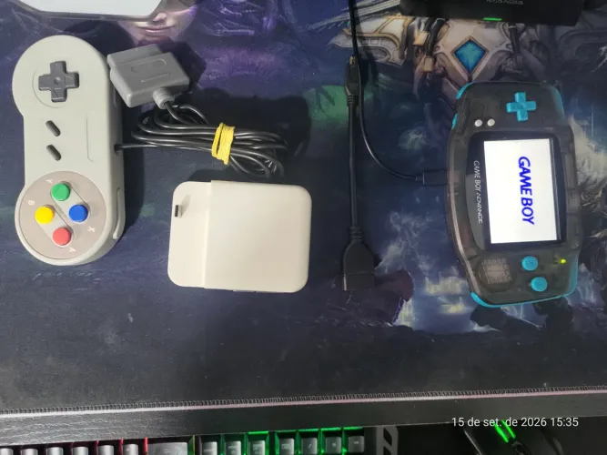 Gameboy advance com mod HDMI para tvs
