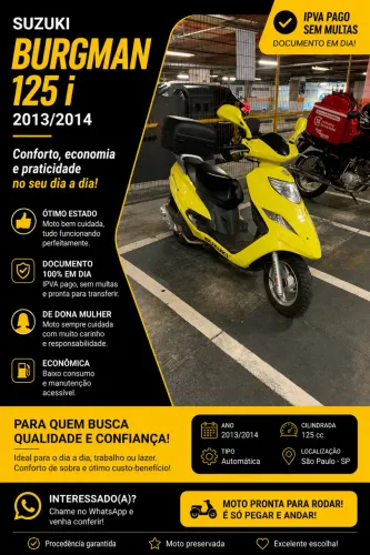 Suzuki Burgman 2013/2014 125i 