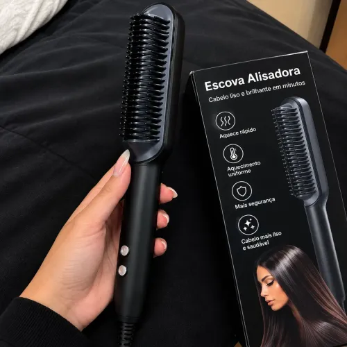 Escova Alisadora 3 em 1