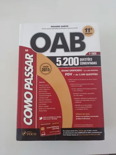 Como passar na OAB 5200 questões comentadas