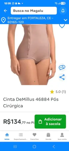 Cinta pos cirúrgica tam G