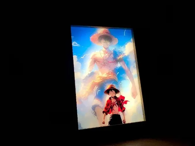 Luminária Anime One Piece Monkey D Luffy / Luminaria Nerd / Produto Novo / Envio Rápido