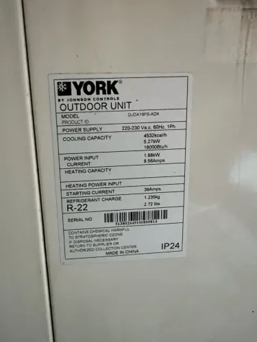 Ar condicionado 18000 BTUS