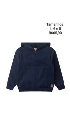 Jaqueta em moletom infantil