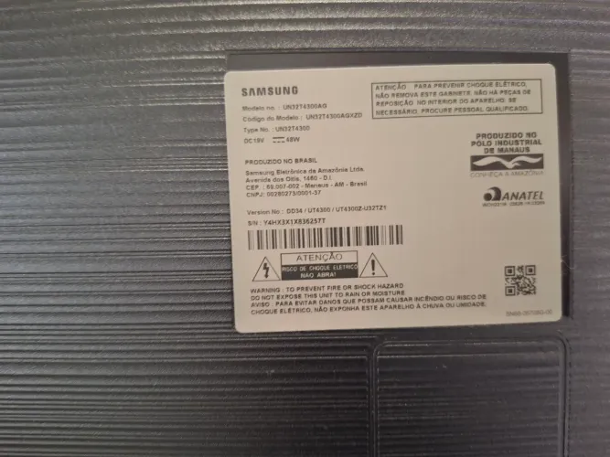 Smart TV LED 32" HD Samsung com controle remoto<br><br>R$ 750
