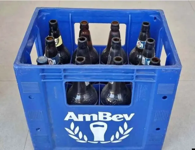 VENDO VASILHAME COMPLETE DE LITRAO AMBEV , PLASTICO + CASCOS