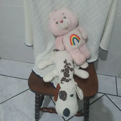 Urso carinhoso e snif snif.anos 80