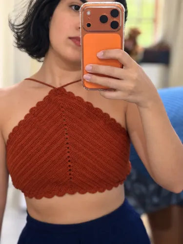 Blusa de crochê