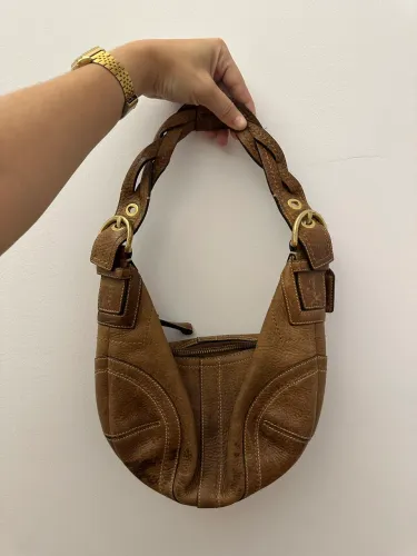 Bolsa Coach Soho Braided - Tobacco ( Original Vintage Rara )
