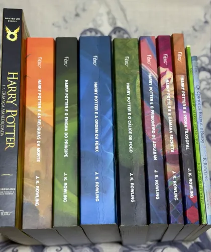 Coleção Livros Harry Potter + Criança Amaldiçoada + Quadribol + Contos de Beedle