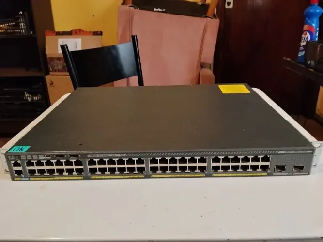 Switch Cisco Catalyst 2960X 48 Portas Gigabit PoE+ 740W 10G