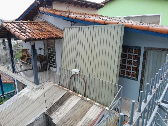 Portão chapa com porta