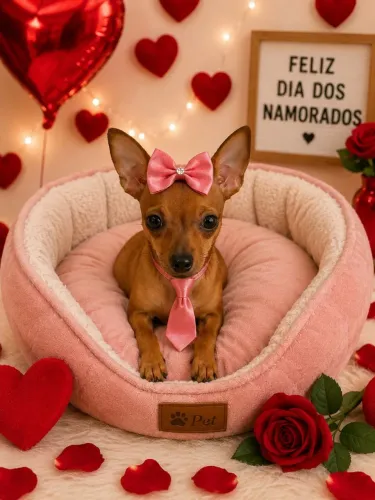 Fêmea de pinscher miniatura 