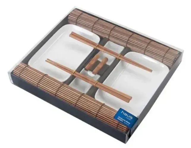 Conjunto para Comida Oriental 2 Pessoas Nankin 10 Peças Branco Haus Concept - Brinox