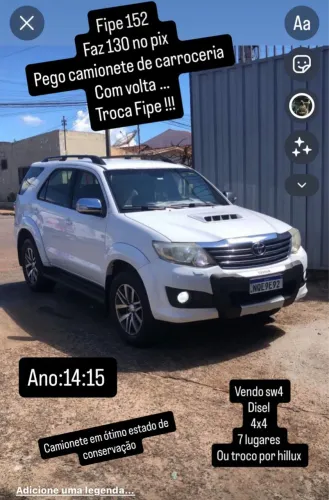 Toyota Hilux SW4 SRV D4-d 4X4 3.0 TDI Dies. AUT 2014