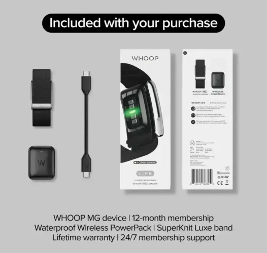 Pulseira Whoop MG Life 5.0 12 meses incluso