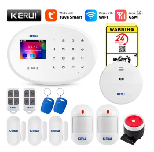 Sistema de Alarme Residencial Completo KERUI WiFi + GSM