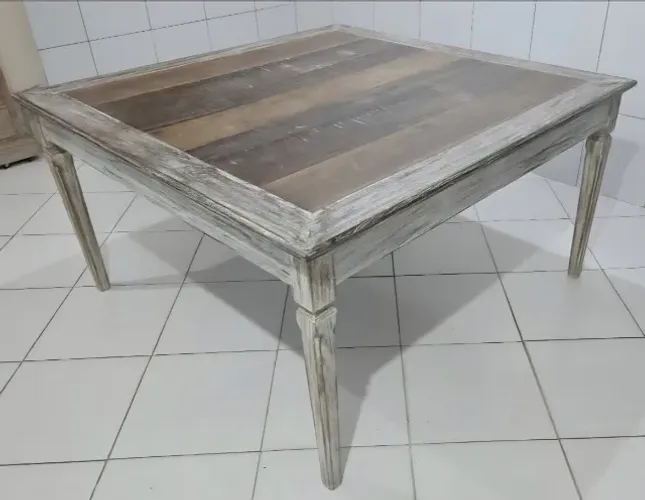 Mesa de madeira de demolição maciça, 1,50x150 cm