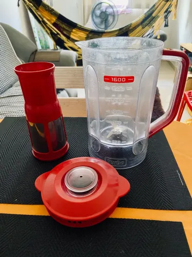 Copo Liquidificador Mondial Vermelho Completo
