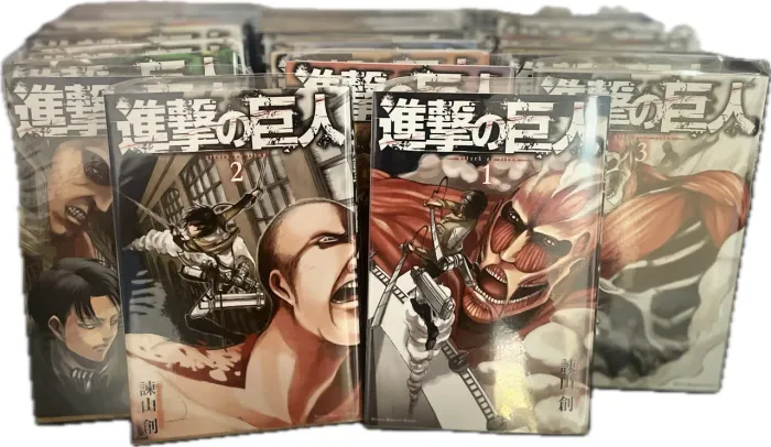 Attack on Titans Promoção 1-22 + 24 Mangá em Japonês 