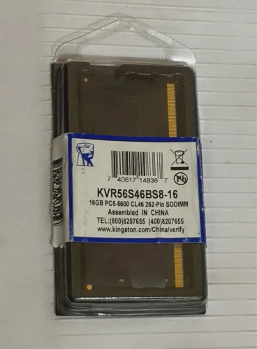 Memoria 16GB DDR5 Notebook - Marca Kingston