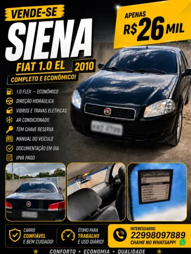 Fiat Siena EL 1.0 MPI Fire Flex 8V 4P 2010