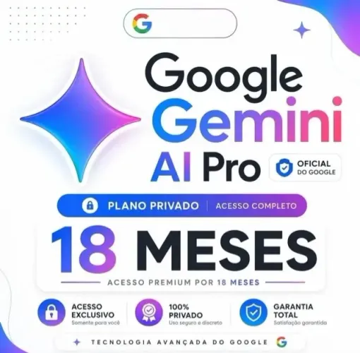 Google Ai Pro - Gemini Ai - 18 Meses - Digital Privado