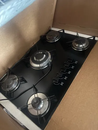 Cooktop Fischer 5 bocas mesa de vidro