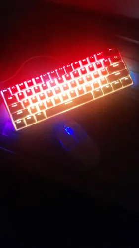 Teclado e mouse gamer RGB