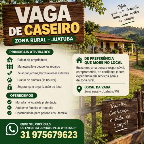 VAGA DE CASEIRO