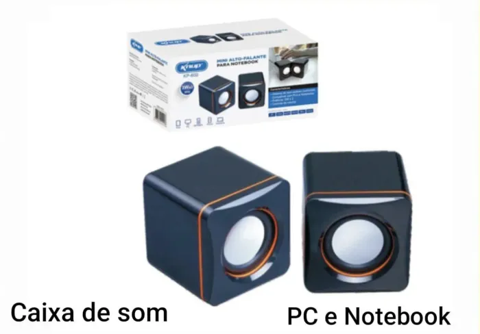 Caixinha de Som para Notebook PC Novo