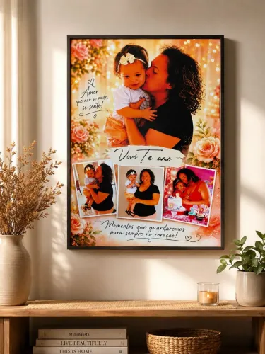 Quadro decorativo com fotos 