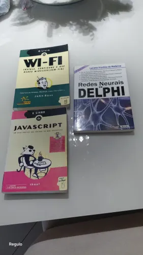 Livros: JAVASCRIPT, DELPHI e W-IFI.