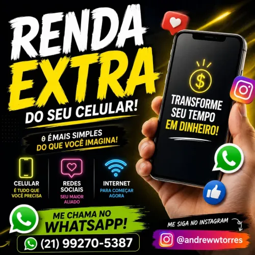 VOCÊ USA O CELULAR TODOS OS DIAS? Por que não transformar isso em renda?