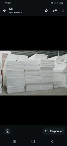 Placas de isopor de 1mx50cm pacotes