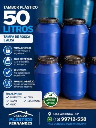 Bombona tambor barril plastico 