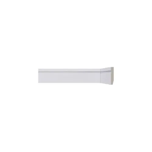 Rodapé Poliestireno Santa Luzia LEV52 Branco Frisado 05cm x 0,8cm Br 2,40m