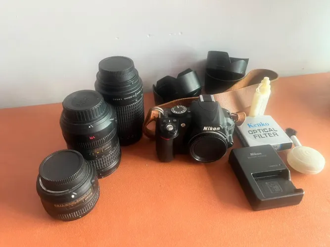 Câmera D3100 Nikon com lentes