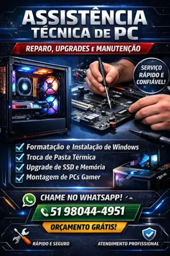 Assistência técnica de Pcs