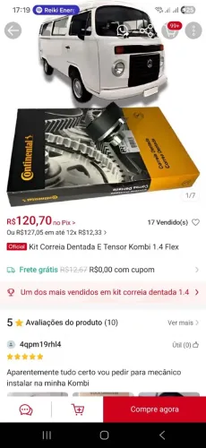 Correia dentada e tensor kombi 1.4
