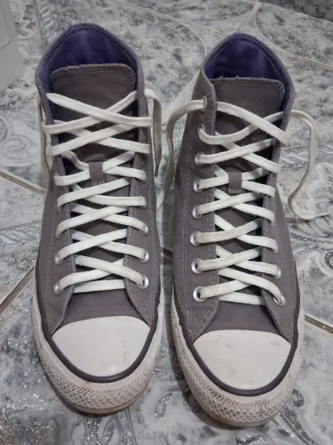 Tênis All Star Cano Alto Lilás Original 39/40