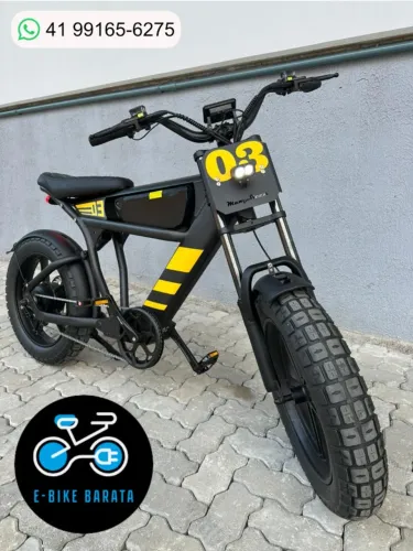 Bike Elétrica Mangosteen FT03 - 1000w - 18Ah - 50km/h