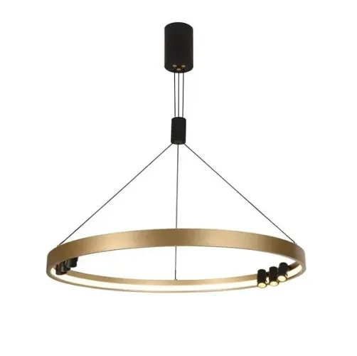 Pendente Led Alumínio Preto Dourado - USADO