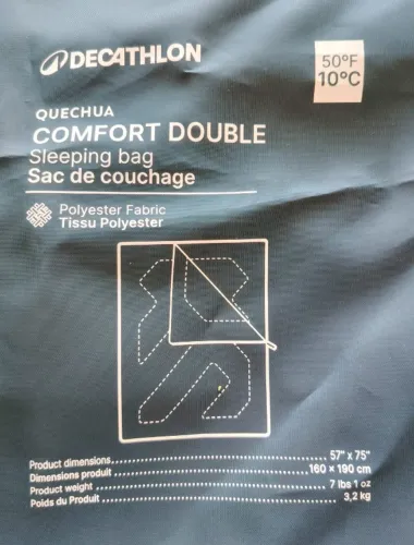 Saco de Dormir Casal Quechua-Decathlon